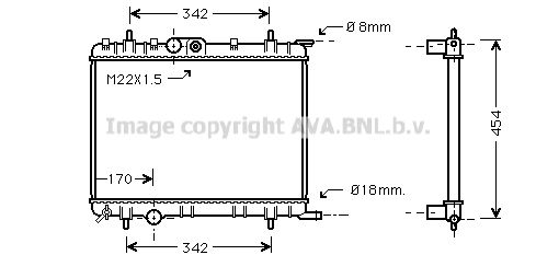 AVA QUALITY COOLING Radiators, Motora dzesēšanas sistēma PE2203